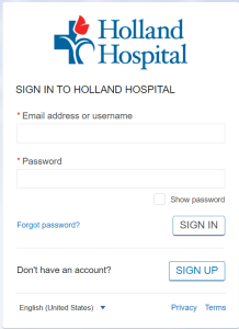 Holland Hospital Patient Portal Login