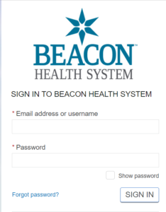 Beacon Patient Portal Login