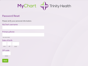 Trinity Health Patient Portal Login Forgot Password