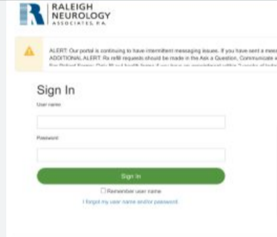 Raleigh Neurology Patient Portal Login
