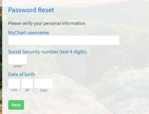 SIHF Patient Portal Login Forgot Password