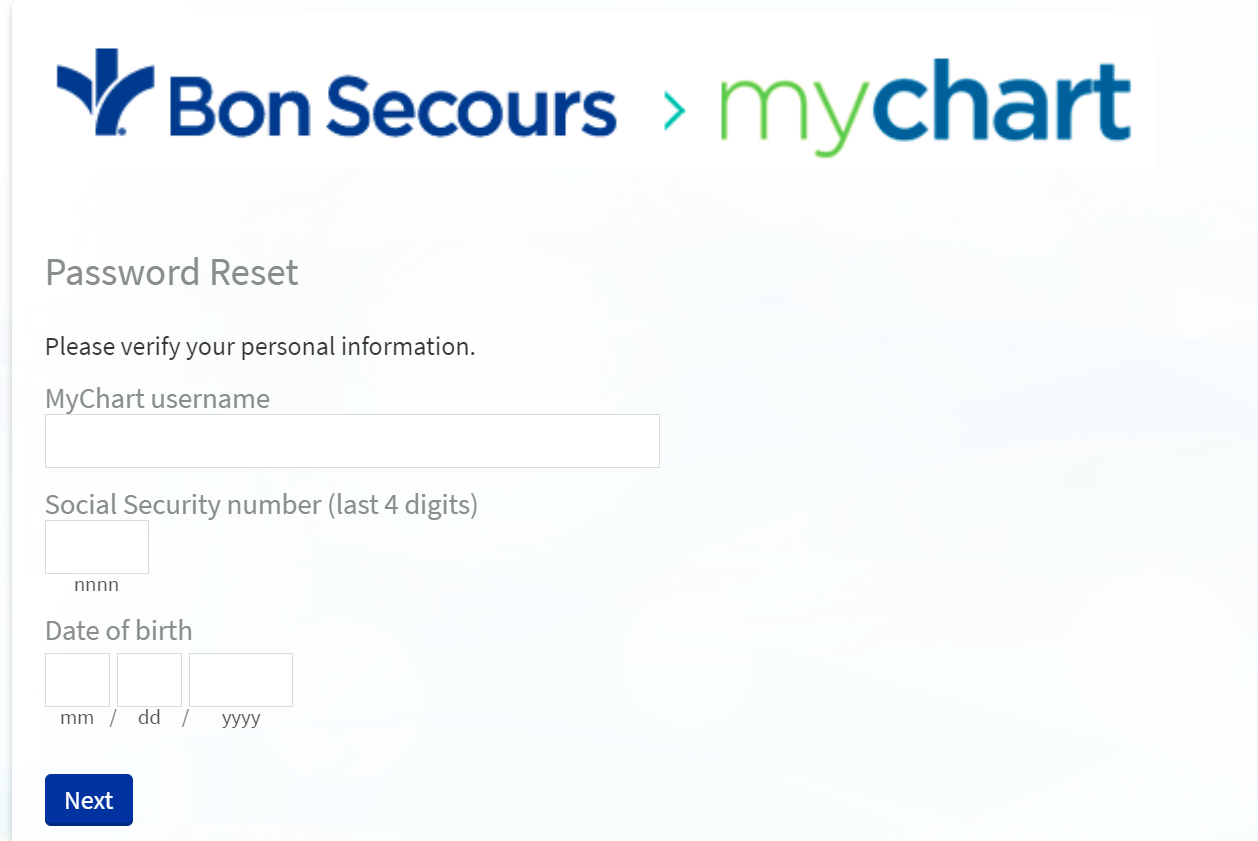 Bon Secours Patient Portal Login