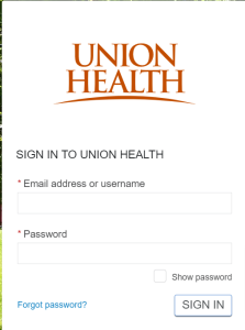 Union Health Patient Portal Login