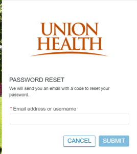 Union Health Patient Portal Login Forgot Password