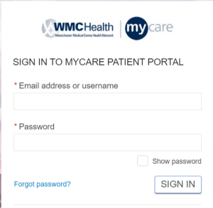 WMC Patient Portal Login