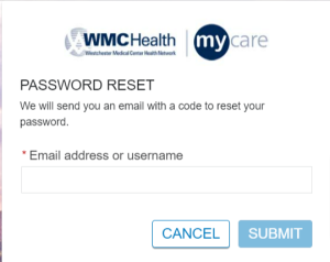WMC Patient Portal Login Forgot Password