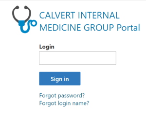 Calvert Internal Medicine Patient Portal Login