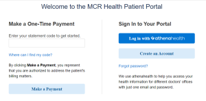 MCR Patient Portal Login