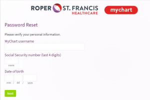 Roper Patient Portal Login Forgot Password