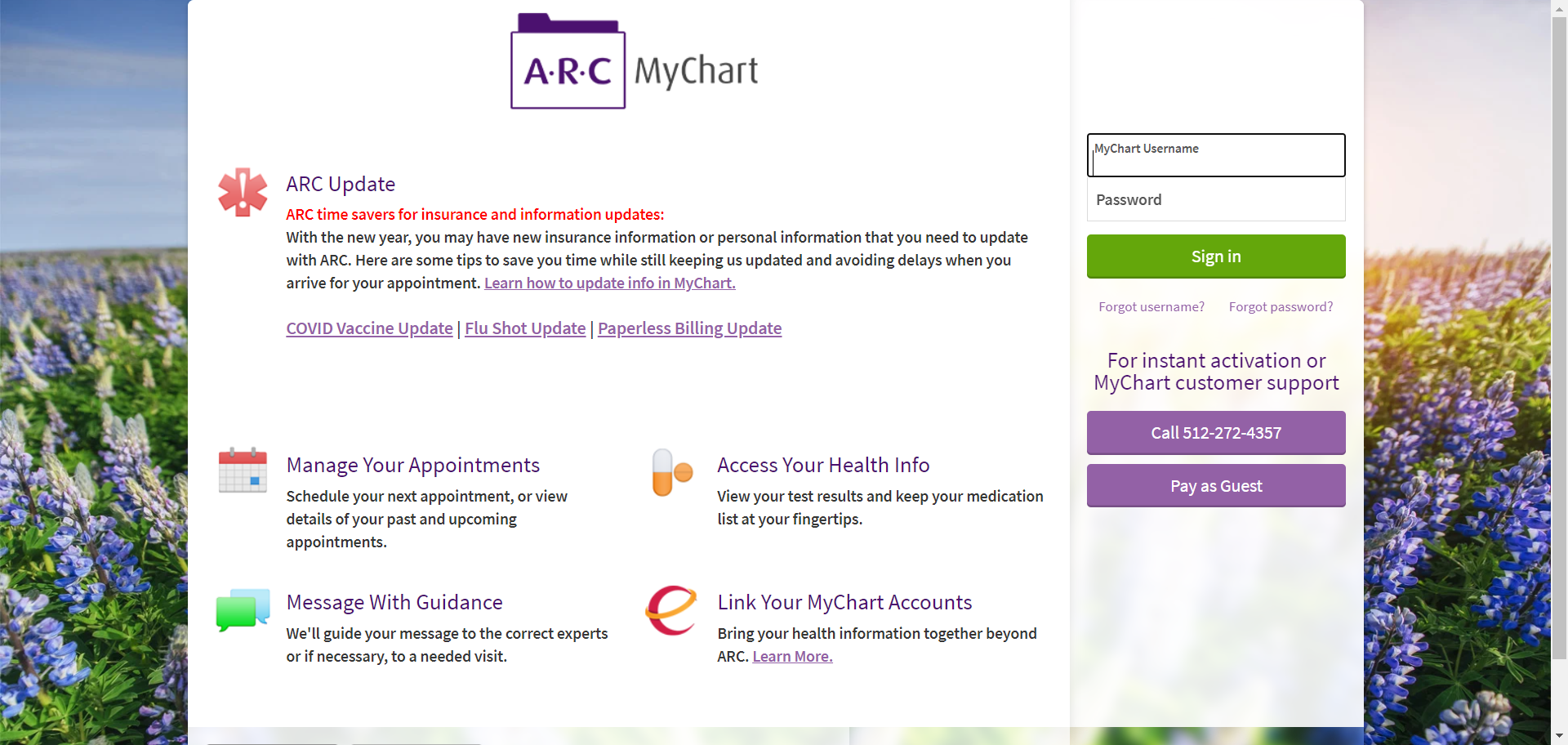 Austin Regional Clinic's MyChart Patient Portal