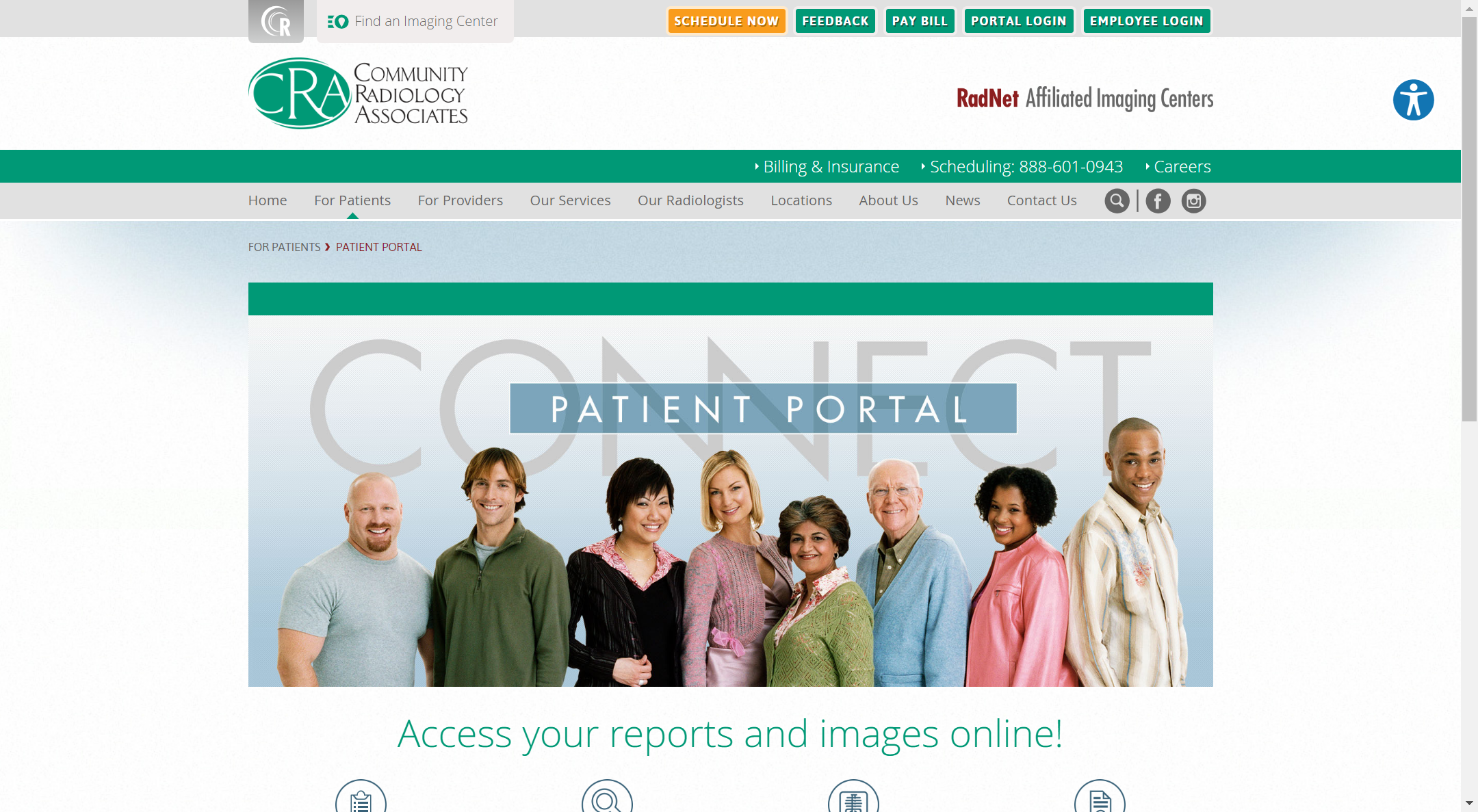 Community Radiology Patient Portal