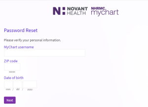 Nhrmc MyChart Patient Portal Login Forgot Password
