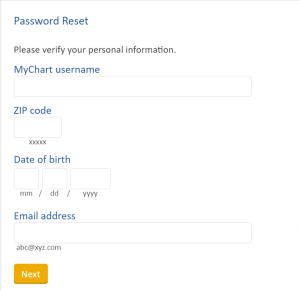 UCI MyChart Patient Portal Login Forgot Password