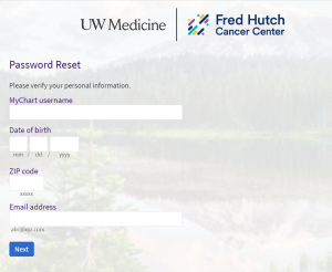 UW Medicine Mychart Patient Portal Login Forgot Password
