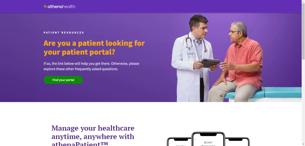 Athena Health Patient Portal App
