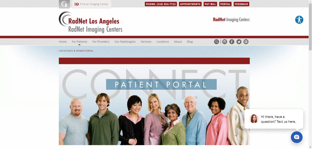 RadNet's Patient Portal